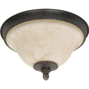 Nuvo 60/1159 Garnet Rubbed Bronze Flush Dome with Marbleized Glass