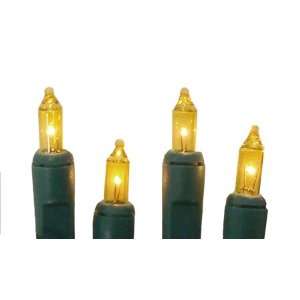  Set of 10 Battery Operated Gold Mini Christmas Lights 
