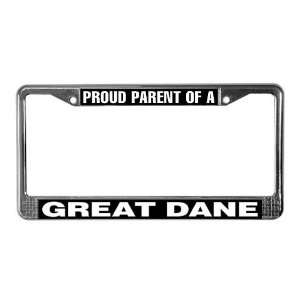Proud Parent of a Great Dane Digital License Plate Frame by  