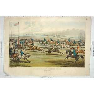  1866 AYLESBURY GRAND STEEPLE CHASE HORSE RACING SPORT 