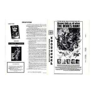  Devils Rain Original Movie Poster, 11 x 14 (1975)