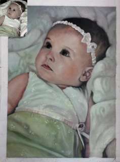 Your Baby Custom Portrait Oil Painting Medium  