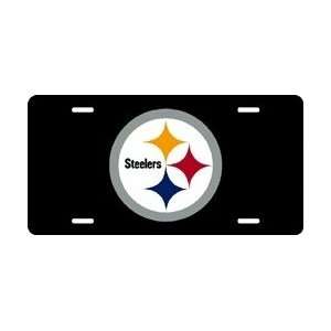  Pittsburgh Steelers Laser Cut Black License Plate Sports 