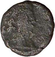 LEO I 457AD Genuine Authentic Ancient Roman Coin Rare Verina w cross 