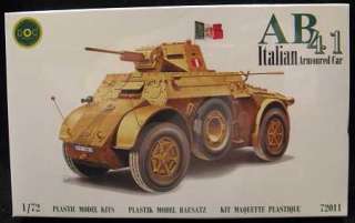 72 DOC Models AUTOBLINDA AB 41 Italian Armored Car  