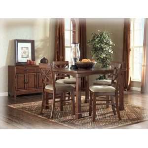 Irwin Square Butterfly Leaf Counter Height Table by Ashley Furniture 