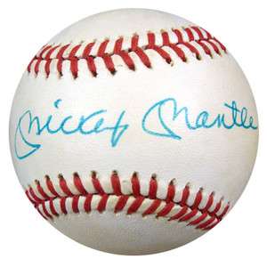 Roger Maris & Mickey Mantle Autographed Signed AL Baseball PSA/DNA 