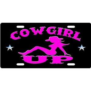 Cowgirl UP Custom License Plate Novelty Tag from Redeye 