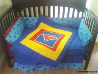 SUPERMAN Crib Bedding Set  