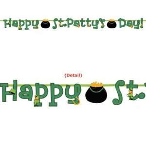  Happy St. Patricks Day Letter Banner 7ft Toys & Games