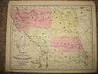   CO/KS/NE/DAK​OTAS Map McNally Atlas POST CIVIL WAR Antique