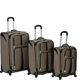 Rockland Luggage 3 Piece Eclipse Spinner Luggage Set   