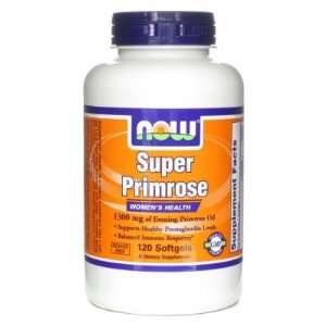  Now Foods  Super Primrose, 1300mg, 120 softgels Health 