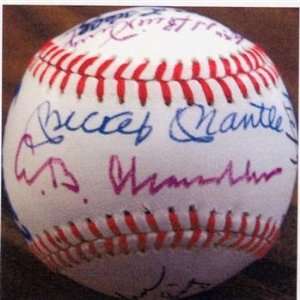  Baseball Hall of Famers multi signed baseball 