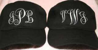 Personalized Monogrammed Baseball Cap Hat Ballcap  
