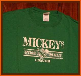Mickeys Malt Liquor 40 oz Beer Brewery T Shirt L  