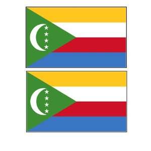 Comoros Comorian Flag Stickers Decal Bumper Window Laptop Phone Auto 