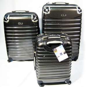com Hard Case Luggage Set 3 PC Expandable 4 Wheel Spinner Bag Travel 