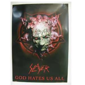  Slayer ~ Music Poster ~ God Hates Us All ~ Poster Approx 