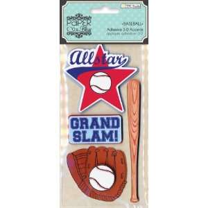  Paper Bliss Stickers 7X3 Sheet Baseball 