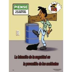  Accident Prevention Safety Poster (18 x 24 inch)   Spanish 