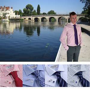CHARLES WILSON MENS SHIRT IN 4 COLOURS DOUBLE CUFF NEW LLP2  
