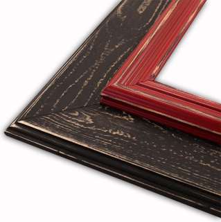 Morgan Black Colonial Red Picture Frame Solid Wood  