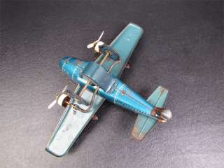 Vintage Bandai Tin Friction Fighter Plane Knight 116  
