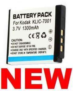 Battery for KODAK KLIC 7001 EasyShare M341 M1063 M320  