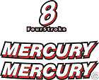 MERCURY MARINE 8 hp DECALS, MERC OUTBOARD