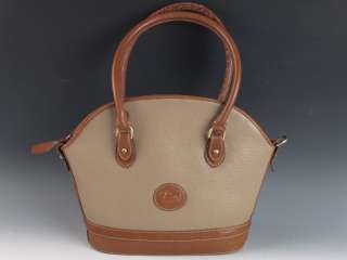 Dooney & Bourke All Weather Tan Leather Purse Handbag Bag  