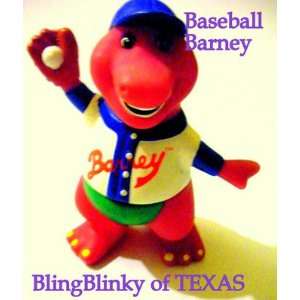  Vintage Baseball Barney Purple Dinosaur Glove Ball Jersey 