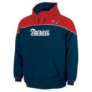 New England Patriots Nfl Blitz Hooded Fleece Pullover (Black) (X 