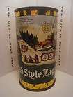 HEILEMAN OLD STYLE LAGER FLAT TOP BEER CAN #108 9 MONKS DRINKING