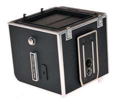 Hasselblad 500C/M w/CF 80mm lens + A12 (120) Film back + Polaroid 100 