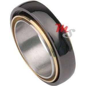  Three Tone Triple Spinning Stainless Steel Ring Size 13 Jewelry