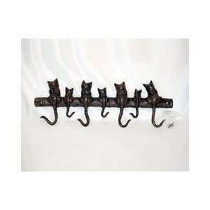  Brass Cat Coat Hook (7 hooks per rack)