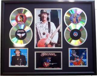 Carlos Santana Signed Limited Edition Framed Music Memorabilia 4 CD 