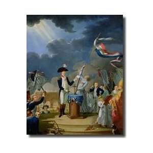 The Oath Of Lafayette At The Festival Of The Federation 14th July 1790 