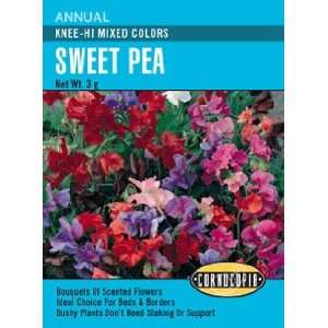  Sweet Pea Knee High Mixed Colors Seeds Patio, Lawn 