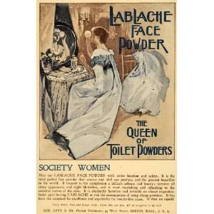  1896 Ad Ben. Levy & Co. French Perfumer Lablache Powder 