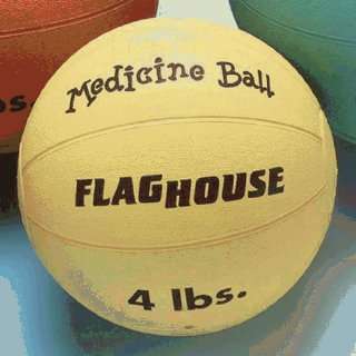  Balance Balls Flaghouse Rubber Medicine Balls   4 Lbs 