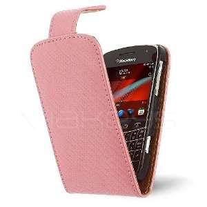  Celicious Pink Carbon Fibre Flip Case for BlackBerry Bold 