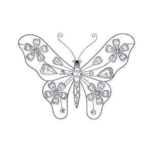  Benzara 53024 Creative Metal Acrylic Butterfly 22 in. W 