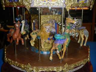 Holiday Creations Carousel Animated Musical Moving RARE  