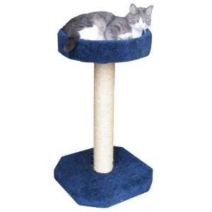  Cat Sisal Scratching Post w Carpeted Round Bed and Base 