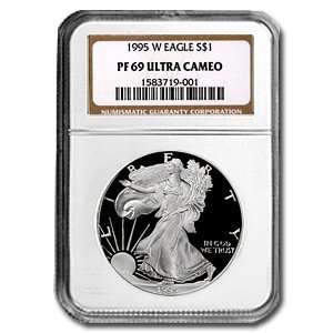   1995 W (PROOF) Silver American Eagle   PR 69 UCAM NGC 