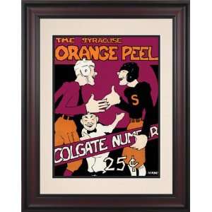  1932 Syracuse Orange vs Colgate Raiders 10 1/2 x 14 Framed 