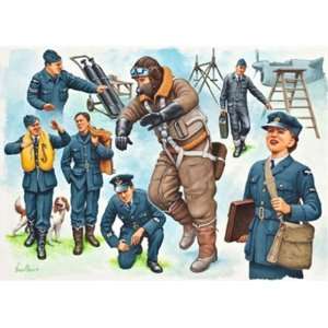  02620 1/48 Pilots/Ground Crew RAF WWII Toys & Games
