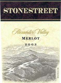 Stonestreet Merlot 2003 